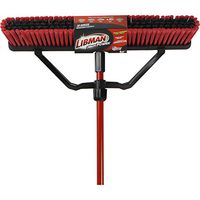 Libman 823 24" Multi-Surface Heavy-Duty Push Broom with Resin Brackets