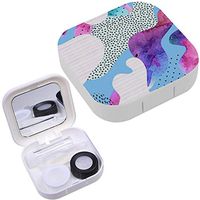Portable Contact Lens Case Box Travel Kit Mirror + Bottle + Tweezers Container Holder [ Curve ]