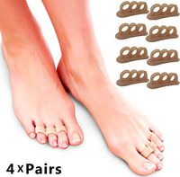 Hammer Toe Straightener Corrector Pads - Gel Toe Separators to Correct Hammer Toes, Ideal Turf Toe Brace & Claw Toe Straightener to Support & Correct Toes for Hammertoe Overlapping Pain Relief