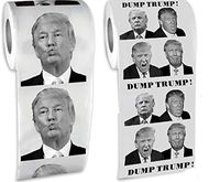 Donald Trump Toilet Paper 2 Rolls-Dump Trump--Trump Kiss Face-Guaranteed Gag Gift
