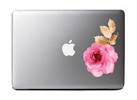 Colorful Lovely Pink Rose - Vinyl Decal for 13" Macbook