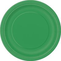 Green Paper Plates, 8ct