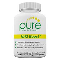 Nrf2 Boost - 60 Veggie Capsules | Oxidative Stress Formula | NRF-2 Activator with Sulforaphane | Contains: truebroc, Curcumin, Green Tea (EGCG), Trans-Pterostilbene (Silbinol), Myrosinase & BioPerine