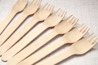 Disposable Wooden Party Forks - 25Pk-Twilight Parties -