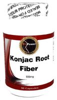 Konjac Root Fiber # 600 Mg 90 Capsules Konjac Root Fiber / Glucomannan for Constipation - BioPower Nutrition