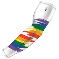 Adult SM Rainbow Athletic Sports Compression Arm Sleeve Men and Women | 1 Sleeve