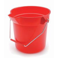 Rubbermaid Inc 296300RED Round Bucket, 10 quarts, Red