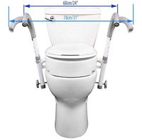 MOBB New Ultimate Safety Frame Strongest Toilet Safety and Your Choice of Toilet Seat Rise (Ultimate Toilet Frame Only)
