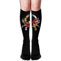 Z-YY Thigh High Socks Maryland Flag Athletic Knee High Stockings 50cm
