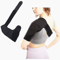 FIRECLUB Adjustable Fitness Sports Shoulder Badminton Shoulderpads Sports Stretch Shoulder Strap Strong Muscle Chest Harness (Left)