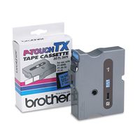 Genuine Brother 1" (24mm) Black on Blue TX P-touch Tape for Brother XL-30, XL30 Label Maker