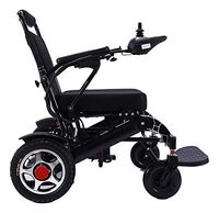 Electric Wheelchair, Fold & Travel Lightweight Motorized Electric Power Wheelchair Scooter, Aviation Travel Safe Electric Wheelchair Only Heavy Duty Power Wheel Chair (19 Inch Seat Black)