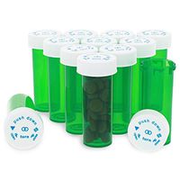 Plastic Medicine Pill Bottles with Child Resistant Caps (6 Dram, 280 Pack)