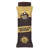 Bug Out Bar, Chocolate Brownie, Cricket Protein Bar, Pack of 12, High Protein Snack