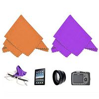 2PC Eyewear Microfiber Optical Cleaning Cloth Lens Screen Clean LCD Towels Glass