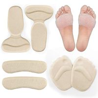 ZZYYZZ High Heel Pads,Gel Metatarsal Pads, Ball of Foot Insoles, Back Heel Shoe Cushion Inserts, Heel Snugs, Forefoot Pain Relief Pad for Women