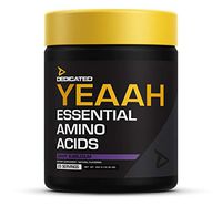 DEDICATED Nutrition YEAAH EAAs | Essential Amino Acids, Branched Chain Amino Acids, Recovery, Muscle Growth, Pump, Electrolytes, Intra-Workout | Citrulline, Leuice, Taurine (Grape Bubblegum)