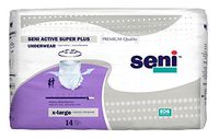 Seni Active Super Plus, Underwear for Heavy Incontinence, X-Large, 14 Count (Pack of 4)