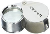 GC - 10X 21mm Jewelers Jewelry Loupe Folding Magnifier Magnifying Glass Lens US FASTPER