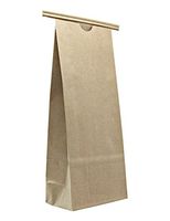 BAP 1 LB Kraft Compostable Paper Bag with Tin Tie (100 pcs)