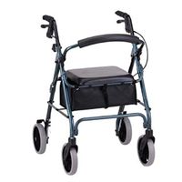 Rollator Zoom 22 Aluminum Rolling Walker Weight Capacity 300 lbs (Green)
