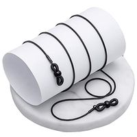 Eye Glasses Straps Retainer Chain String Holders for Kids and Adults - Black