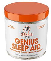 Genius Sleep AID – Smart Sleeping Pills & Adrenal Fatigue Supplement, Natural Stress, Anxiety & Insomnia Relief - Relaxation Enhancer and Mood Support w/Inositol, L-Theanine & Glycine – 40 Capsules