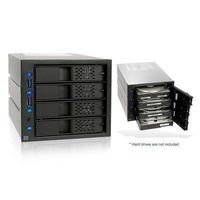 ICY DOCK FlexCage MB974SP-2B Tray-less 4 x 3.5 Inch HDD in 3 x 5.25 Inch Bay SATA Cage - Front USB 3.0 Hub