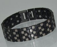 TITANIUM Power Energy Magnet Therapy BRACELET With Strong Magnets (LINK REMOVAL TOOL INCLUDED)- FREE “LED FLASHLIGHT WITH KEY CHAIN” WITH YOUR ORDER- 159BR