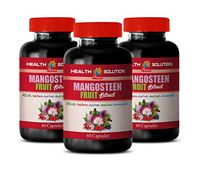 antioxidant Vitamin Supplement - Mangosteen Fruit Extract Complex with RESVERATROL, ACAI Fruit, Pomegranate, NONI Fruit, Goji Berry - Trans-resveratrol - 3 Bottles 180 Capsules
