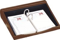Buddy Products Roma Collection Leather Calendar Holder, Brown (9237-27)
