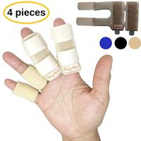 BodyMoves 2 Double Sided Finger Splints Plus 2 Sleeves (Desert Sand)