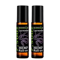 7,500mg Hemp Infused Lavender Roll-On - 100% Pure, Pre-Diluted Hemp Infused Lavender Roll-On - Therapeutic Grade with many Aromatherapy Benefits (2 Pack)