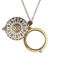 Boutiques/Pendant Necklace Magnifier 5X for Old Man Reading Lady Necklace Pendant Jewelry Handheld Gold Magnifying Glass