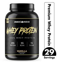 Whey Protein Powder by Anabolic Warfare – Low Sugar Protein Powder with BCAA (Vanilla - 2 lbs.)