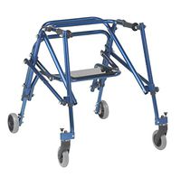 Inspired by Drive Nimbo 2G Lightweight Posterior Walker with Seat, Knight Blue, Medium