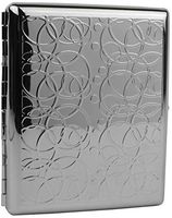 Silver Rings (Full Pack 100s) Metal-Plated Cigarette Case & Stash Box