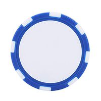 Keenso Golf Poker Chip Golf Ball Markers are Removable Marker Poker Chip Size Standard Golf Rangefinder (Blue)