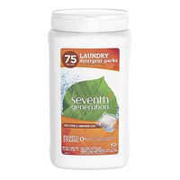 Seventh Generation Laundry Detergent Packs, Fresh Citrus & Sandalwood Scent, 75 Count