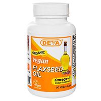 Deva Vegan Vitamins Flax Seed Oil 500Mg Vegan 90 Vcap