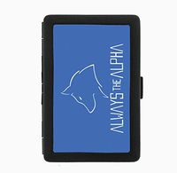 Always the Alpha Wolf Dominant Black Cigarette Case Holder Wallet RFID-blocking