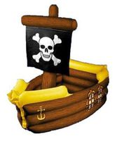 Inflatable Pirate Ship Cooler (holds apprx 72 12-Oz cans) Party Accessory  (1 count) (1/Pkg)