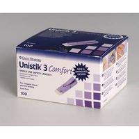 Owen Mumford Unistik 3 Lancets Comfort 28g 1.8mm Purple - Model AT1042 - Box of 100