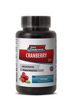 Sport Supplements Cranberry Extract Powder - Cranberry Concentrated Extract 50 : 1 Concentrate Equivalent to 12.600mg - Cranberry Pure Fruit Extract for UTI (1 Bottle)
