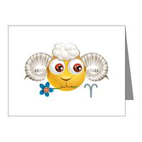 Note Cards (10 Pack) Smiley Face Zodiac Aries