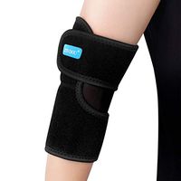 Elbow Pad, 1 Pack Elastic & Breathable Elbow Brace with Adjustable Compression Strap, Support for Tendonitis Prevention & Recovery, one Size fit Most, Right or Left Arm