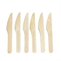100 Wooden Knives Knife 16.5 Cm - Biodegradable Disposable Tableware 100 Pieces - Great For Parties, Bbqs, Picnics And Events ! by TARGARIAN
