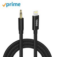 Aux Cable for Car, TODO iPhone to 3.5mm Male Audio Jack Cable (3FT/1M) Nylon Braided iPhone Audio Cord Compatible with iPhone Xs/X/8/8Plus/7/7Plus/iPad/iPod to Car Stereo/Speaker/Headphone Adapter