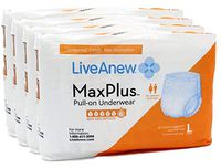 LiveAnew Pull-on Disposable Underwear for Adult Women (Large 4 Bag)