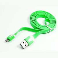 Blackberry Z30 10 Ft. Flat Wire Micro USB Charging/Data Cable -Green